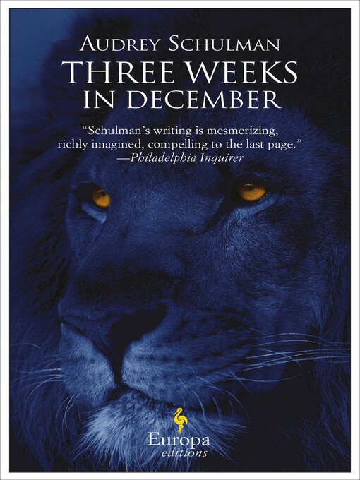 Title details for Three Weeks in December by Audrey Schulman - Available